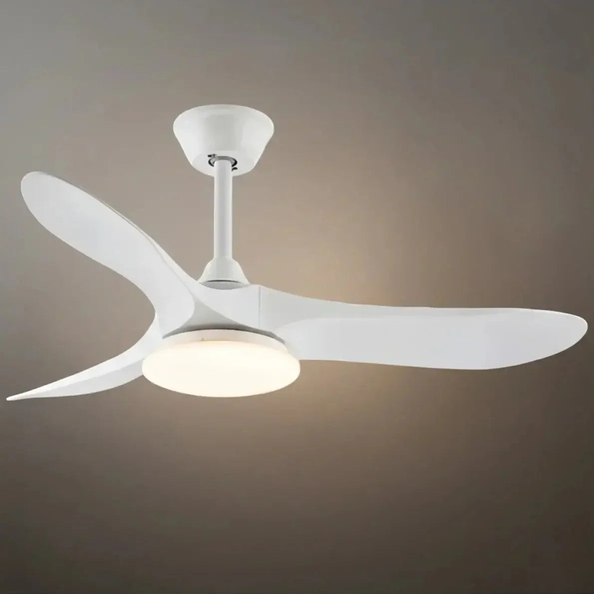 Modern Wood Ceiling Fan Light – 42” 52” Adjustable Airflow & Light Dining Room - Flindria