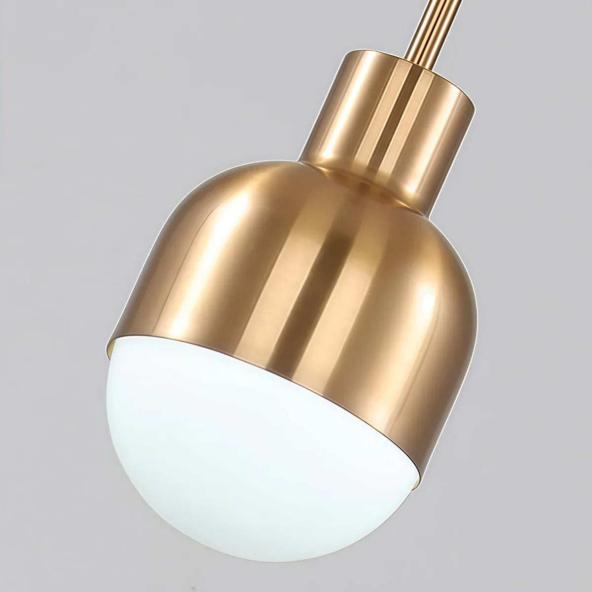 Lámpara Colgante de Medio Siglo – Pantalla de Vidrio de Cobre Electrodepositado para Interiores Rústicos Modernos - Flindria