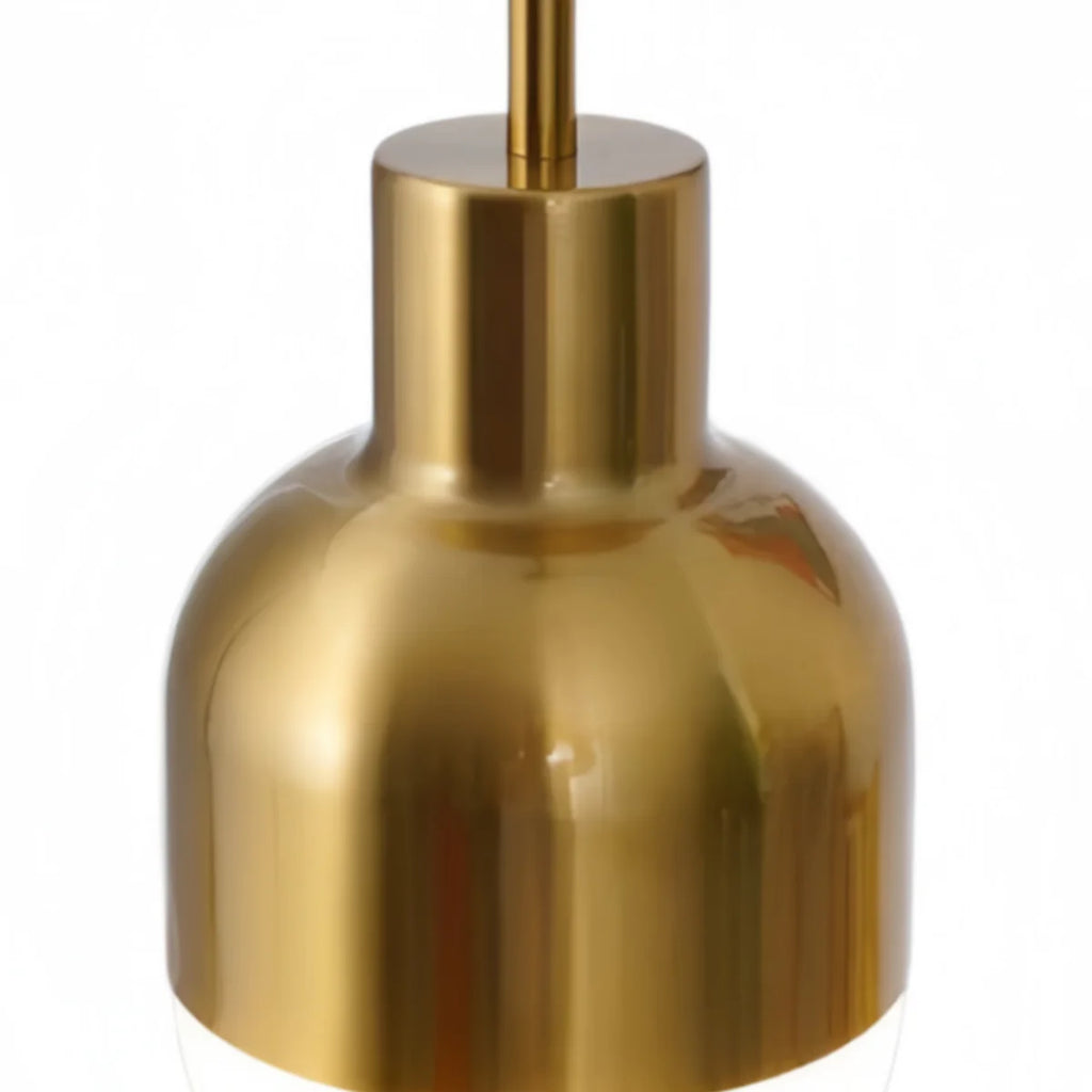 Lámpara Colgante de Medio Siglo – Pantalla de Vidrio de Cobre Electrodepositado para Interiores Rústicos Modernos - Flindria