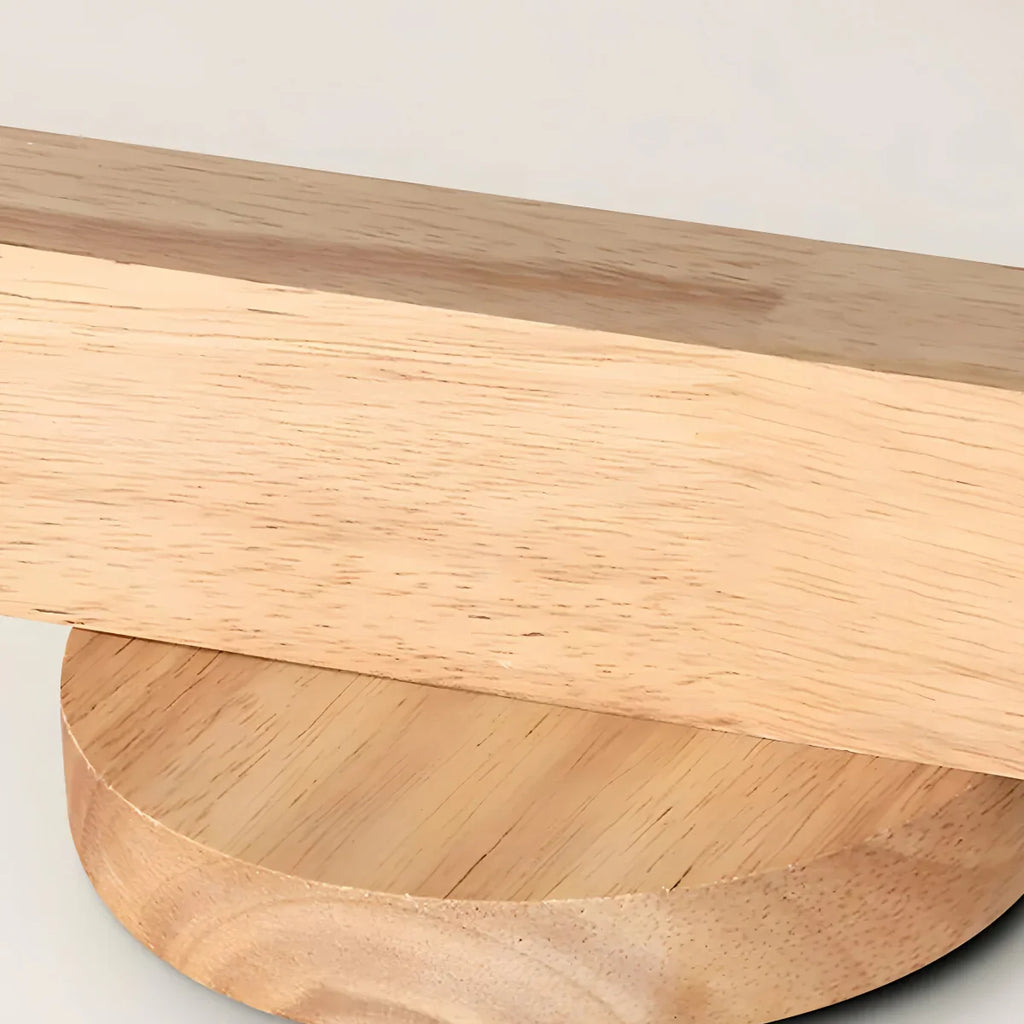 Modern Track Light – Wood Cylinder Shades Adjustable for Living Room - Flindria