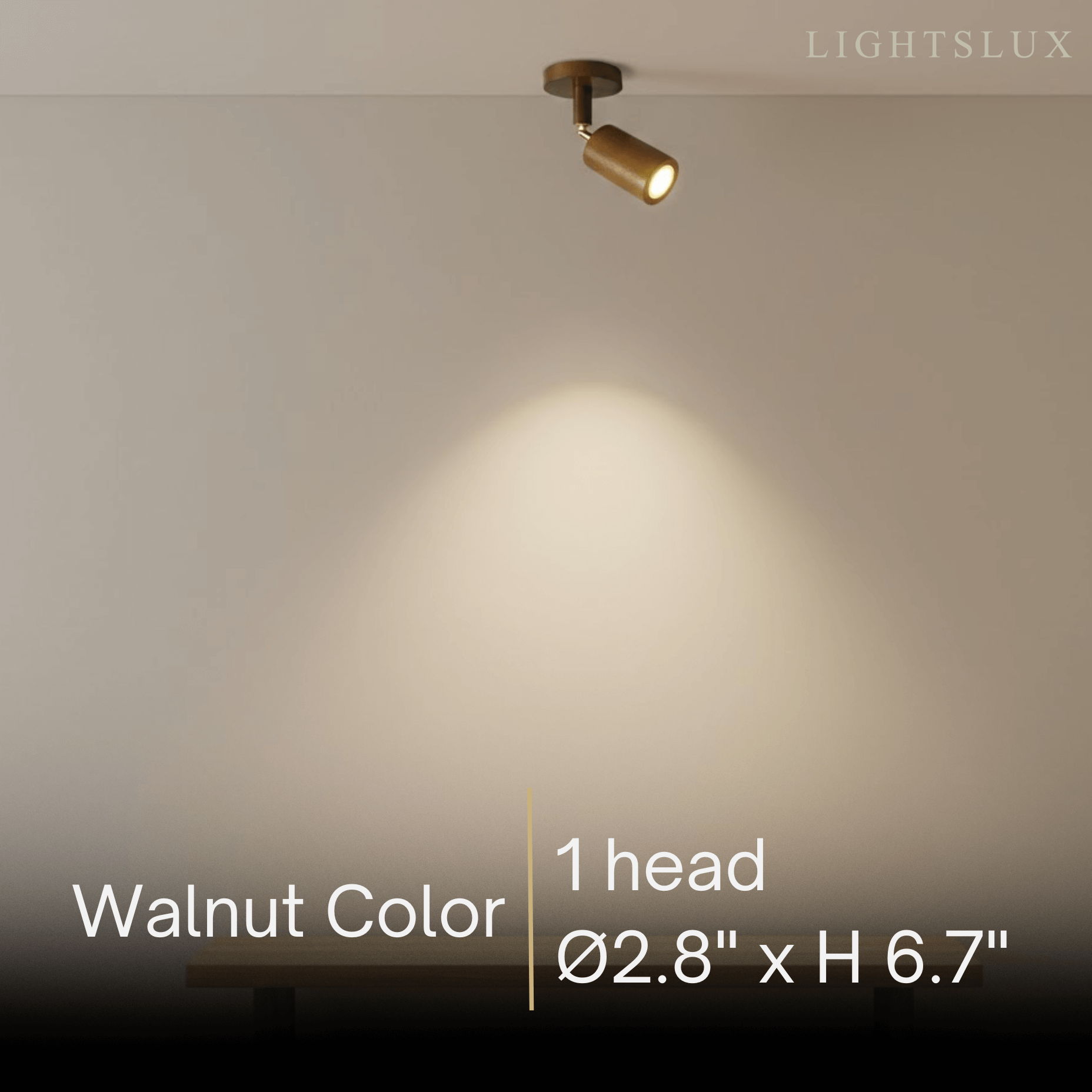 Modern Track Light – Wood Cylinder Shades Adjustable for Living Room - Flindria