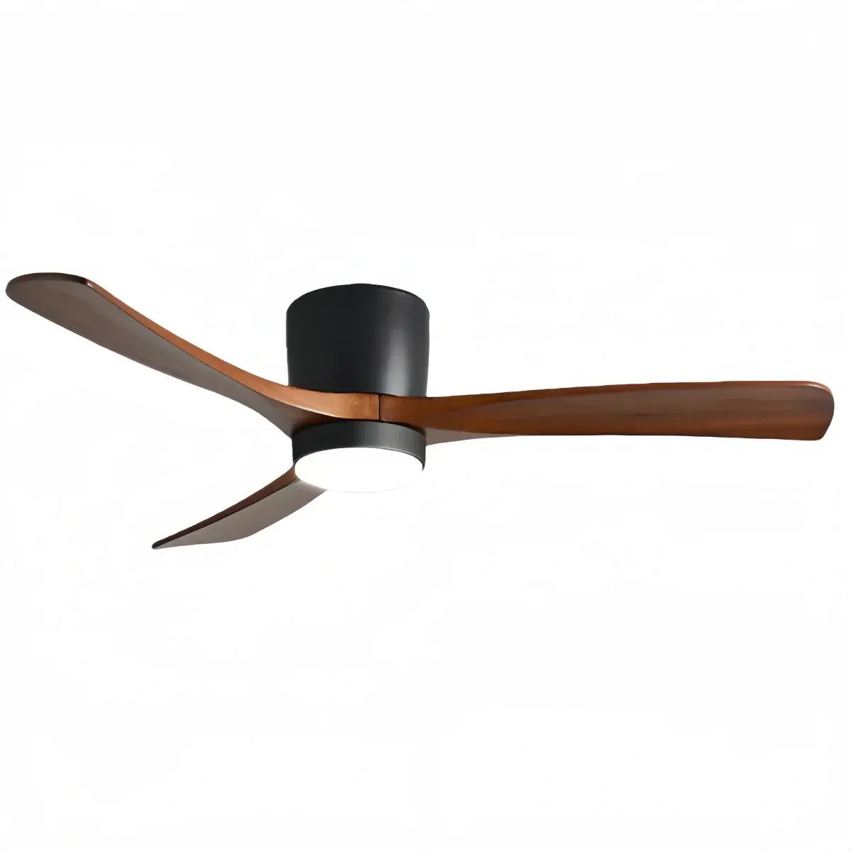 Nordic Ceiling Fan Light – Wood Clean Lines Quiet Airflow for Living Room/Bedroom - Flindria