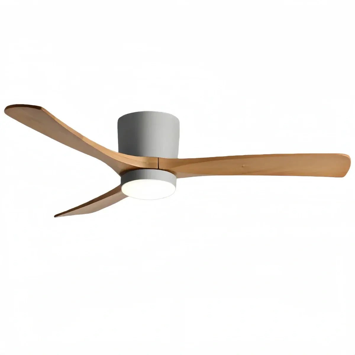 Nordic Ceiling Fan Light – Wood Clean Lines Quiet Airflow for Living Room/Bedroom - Flindria