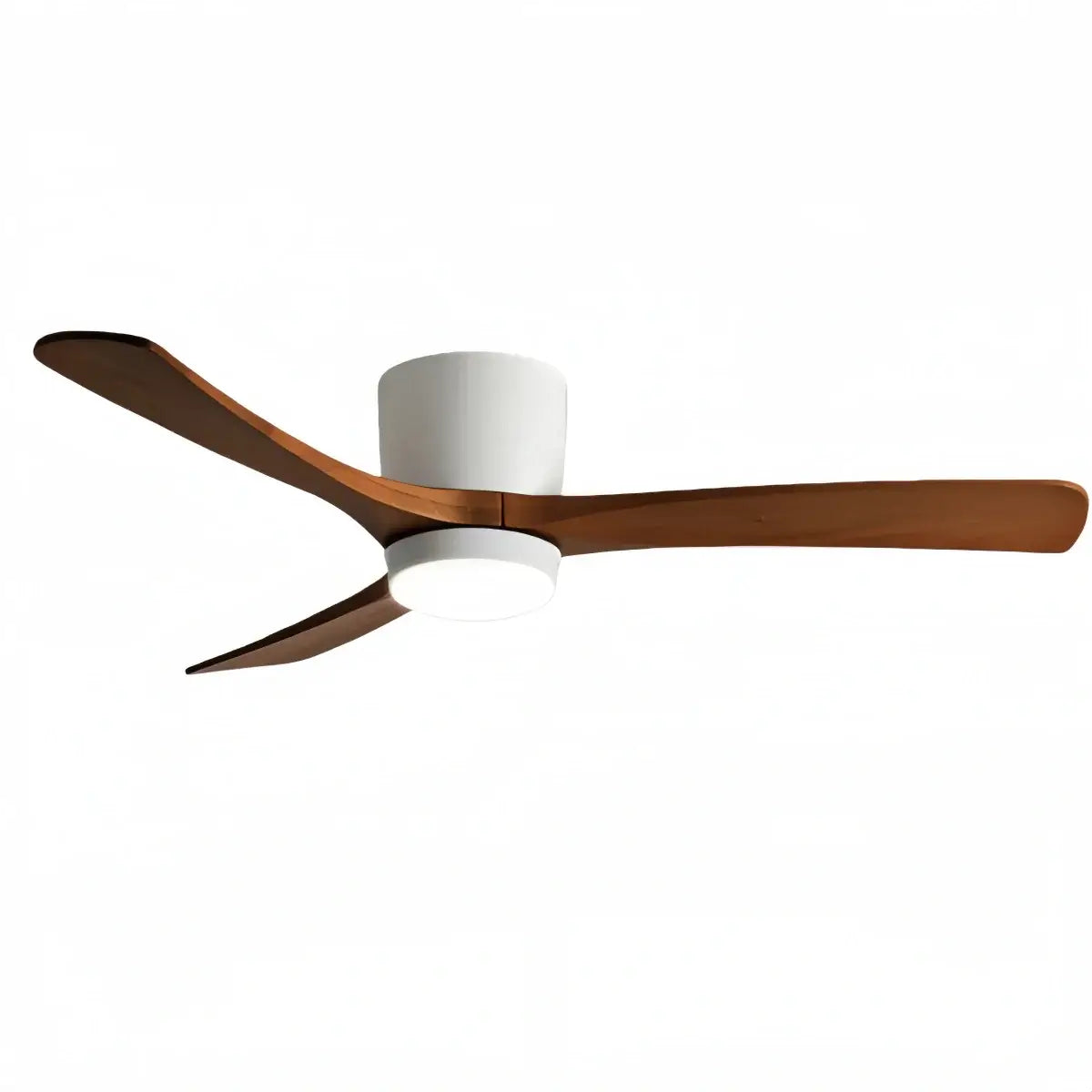 Nordic Ceiling Fan Light – Wood Clean Lines Quiet Airflow for Living Room/Bedroom - Flindria