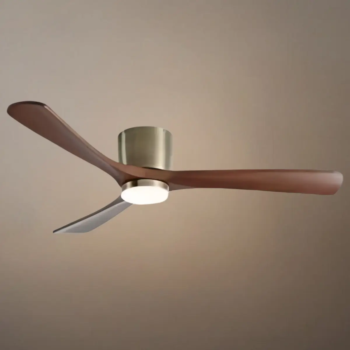 Nordic Ceiling Fan Light – Wood Clean Lines Quiet Airflow for Living Room/Bedroom - Flindria