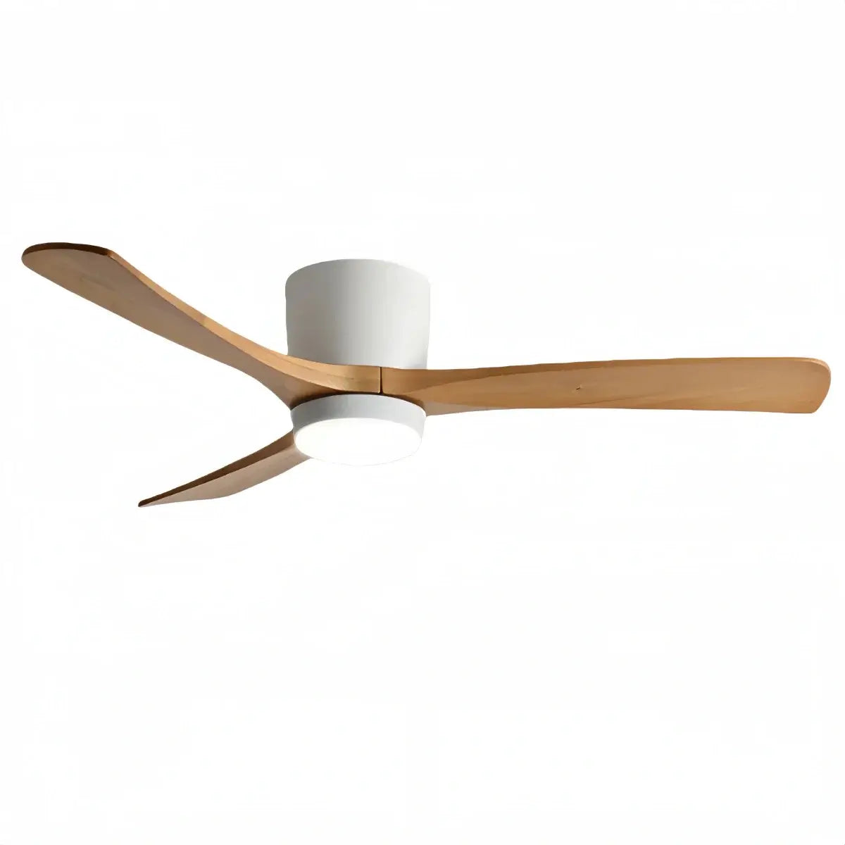 Nordic Ceiling Fan Light – Wood Clean Lines Quiet Airflow for Living Room/Bedroom - Flindria