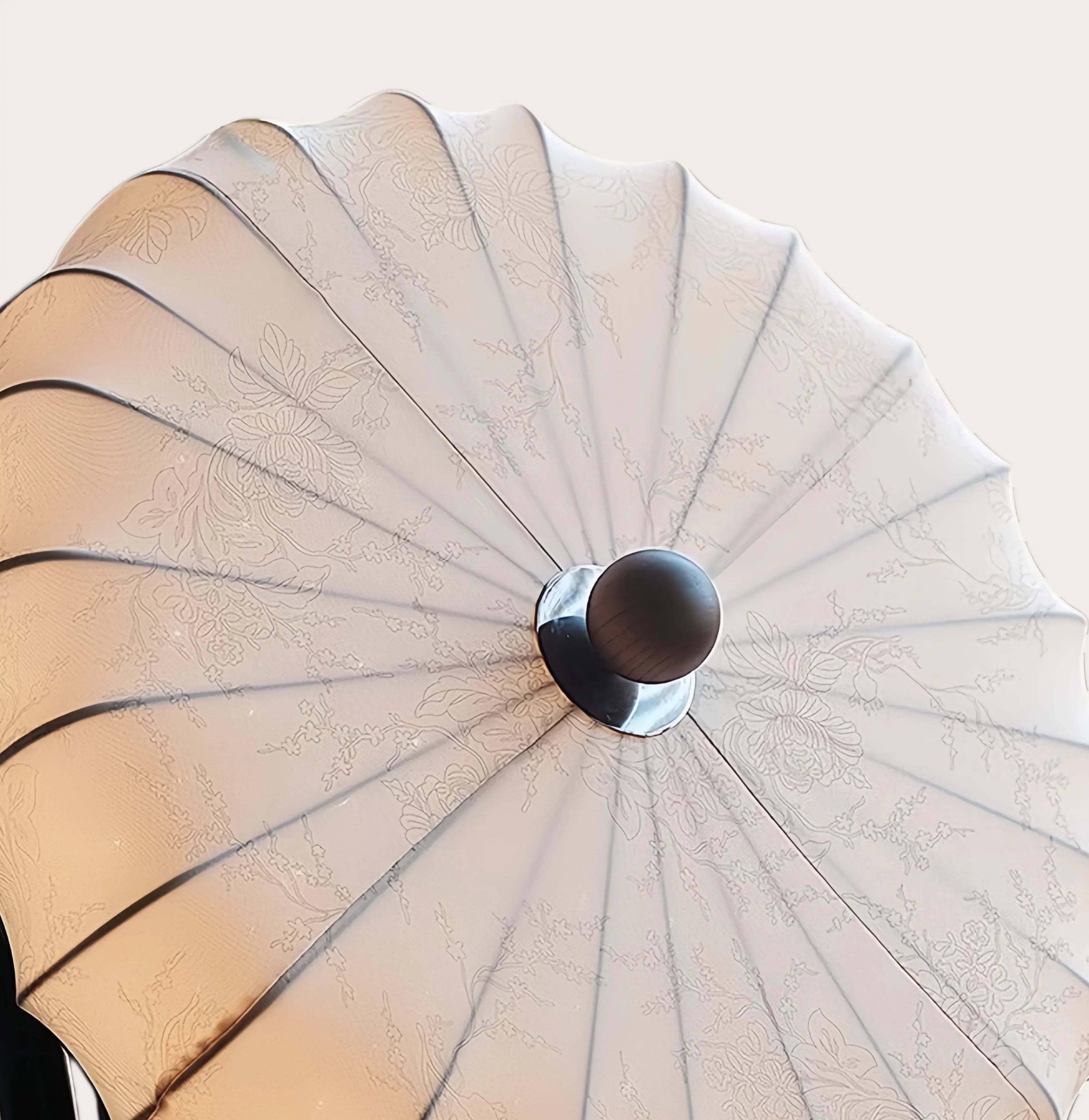Wabi-Sabi Ceiling Light – Fabric Petal Floral Pattern Accents for Bedroom/Living Space - Flindria