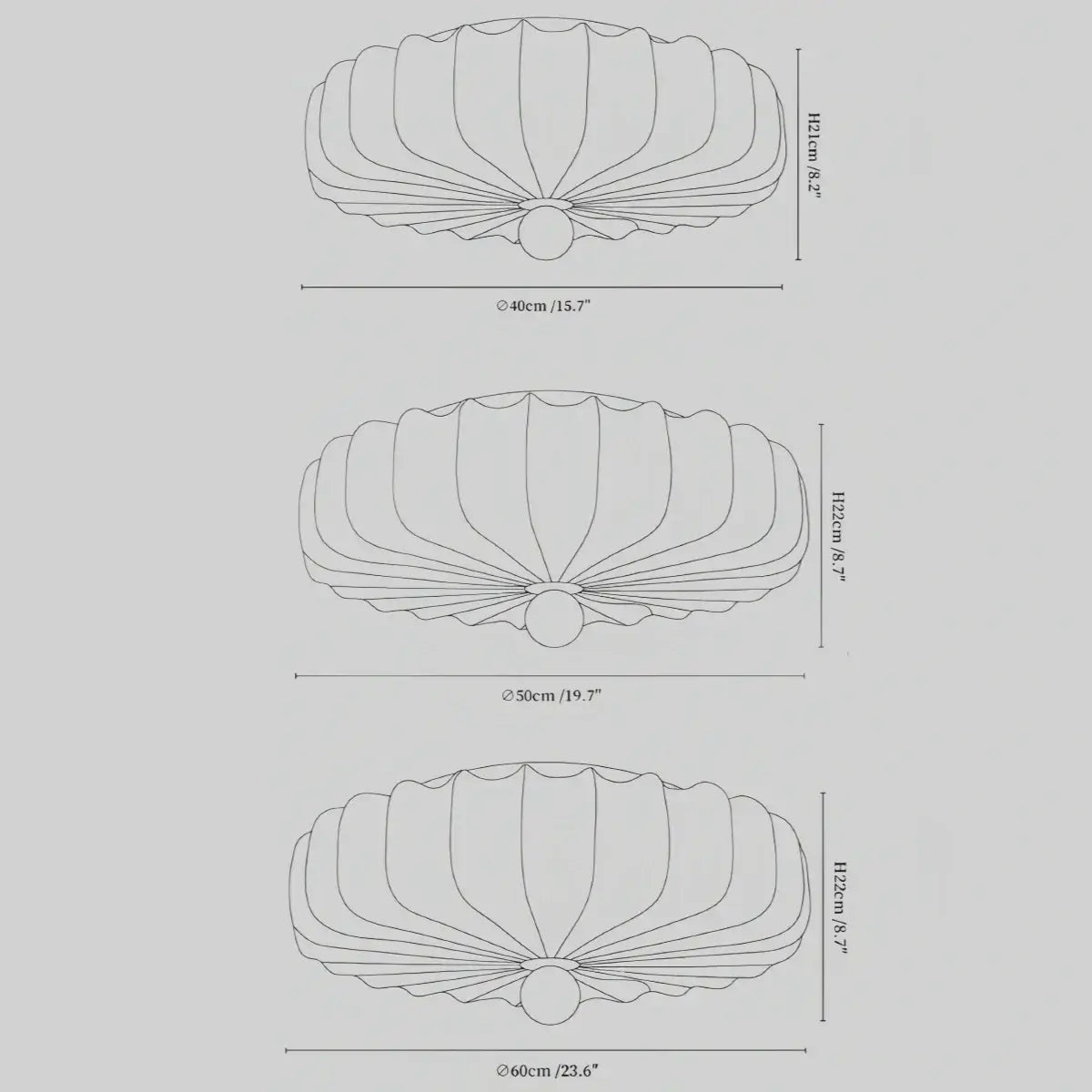 Wabi-Sabi Ceiling Light – Fabric Petal Floral Pattern Accents for Bedroom/Living Space - Flindria