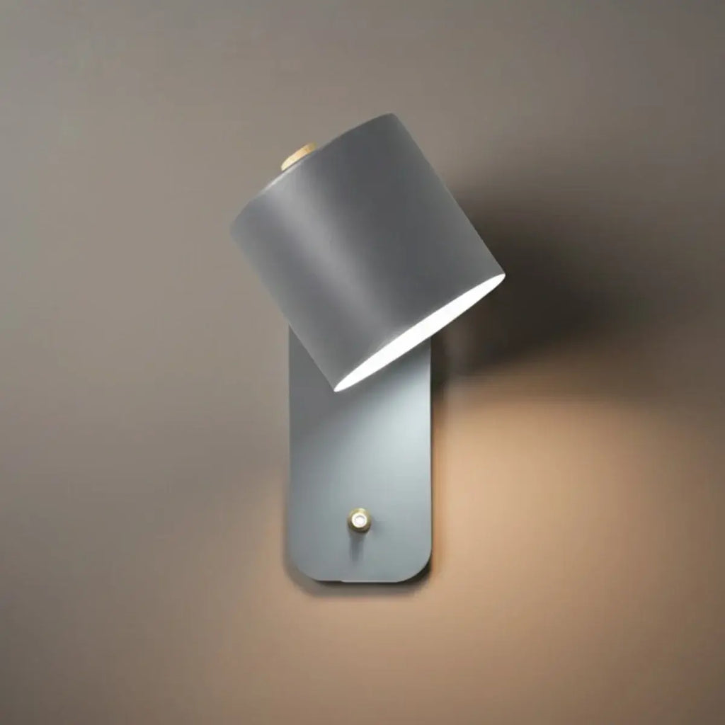 Modern Wall Lamp – Rotatable Cylinder Macaron Color Palette for Bedroom Living Room - Flindria