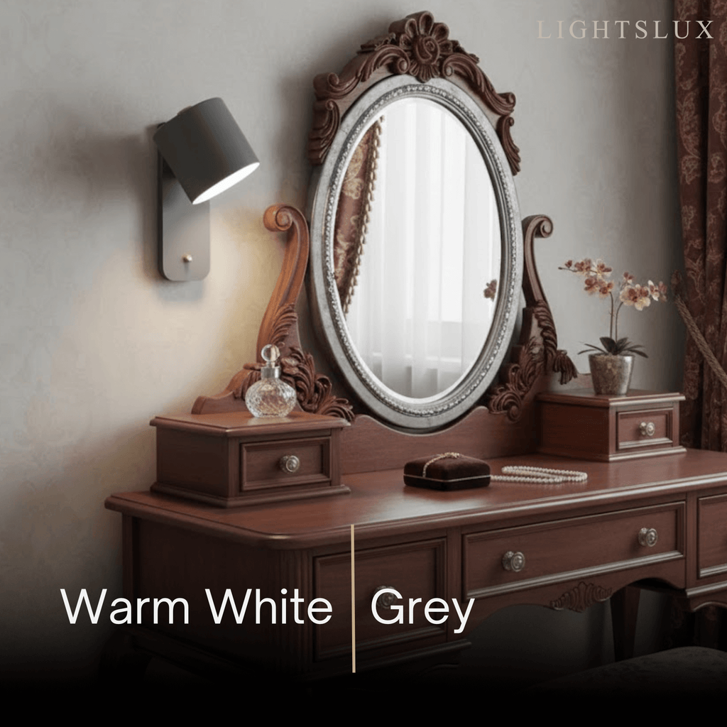 Modern Wall Lamp – Rotatable Cylinder Macaron Color Palette for Bedroom Living Room - Flindria