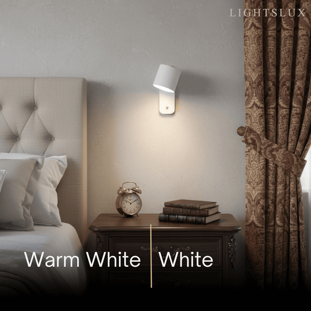 Modern Wall Lamp – Rotatable Cylinder Macaron Color Palette for Bedroom Living Room - Flindria