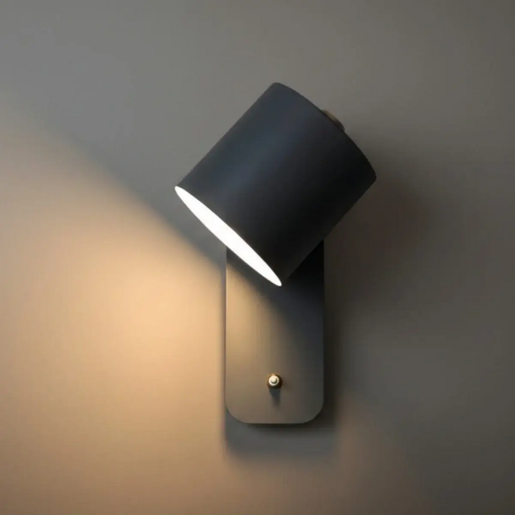 Modern Wall Lamp – Rotatable Cylinder Macaron Color Palette for Bedroom Living Room - Flindria