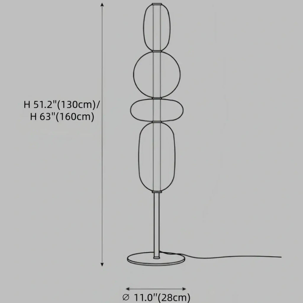 Lampadaire Moderne Prisma – Cristal Soufflé à la Main, Design Interactif pour Salon et Chambre - Flindria
