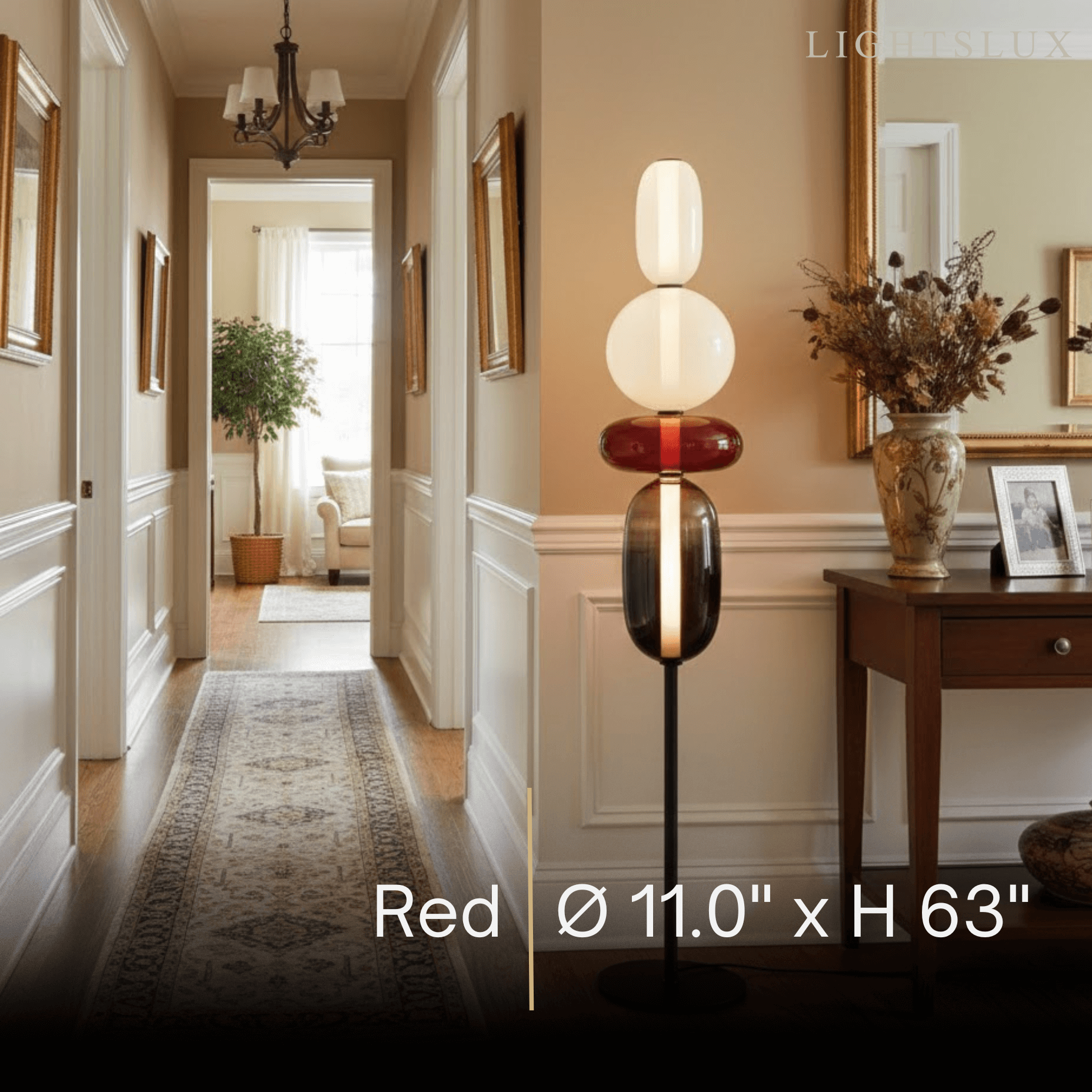 Lampadaire Moderne Prisma – Cristal Soufflé à la Main, Design Interactif pour Salon et Chambre - Flindria