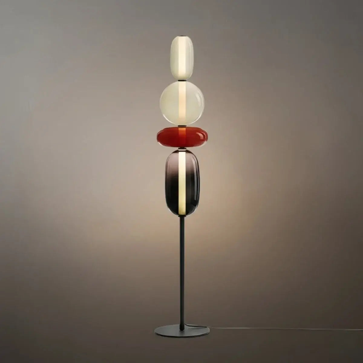 Prisma moderne gulvlampe – Håndblåst krystall interaktivt design for stue og soverom - Flindria