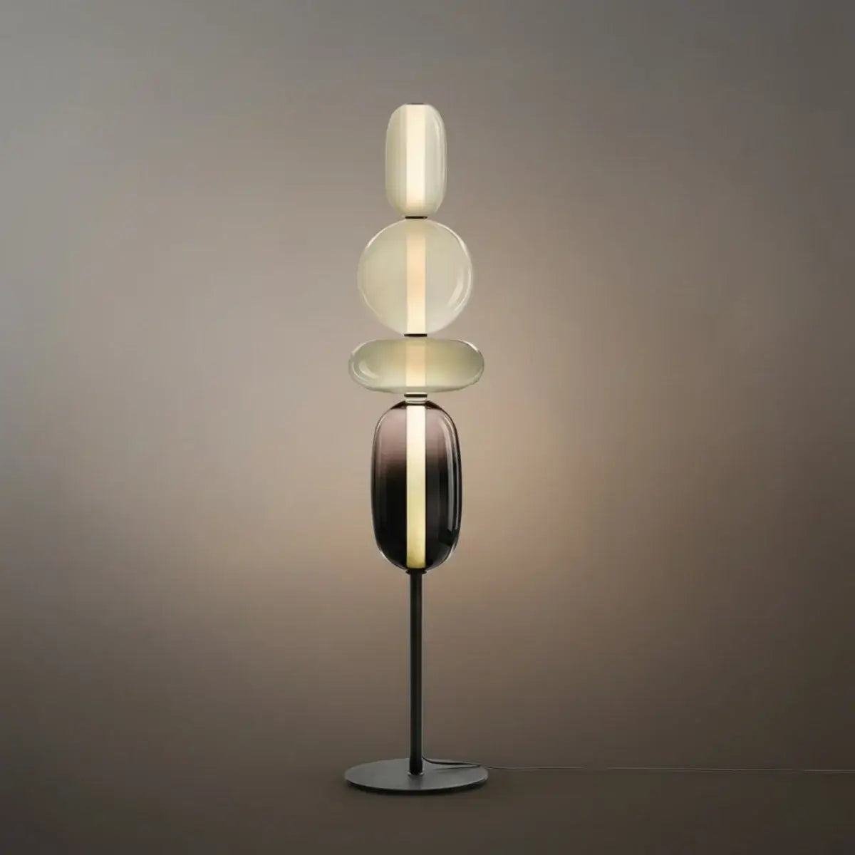 Prisma moderne gulvlampe – Håndblåst krystall interaktivt design for stue og soverom - Flindria