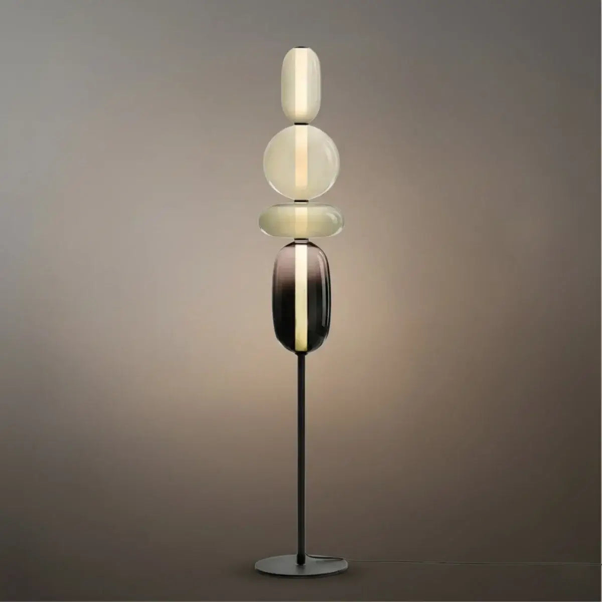 Prisma moderne gulvlampe – Håndblåst krystall interaktivt design for stue og soverom - Flindria