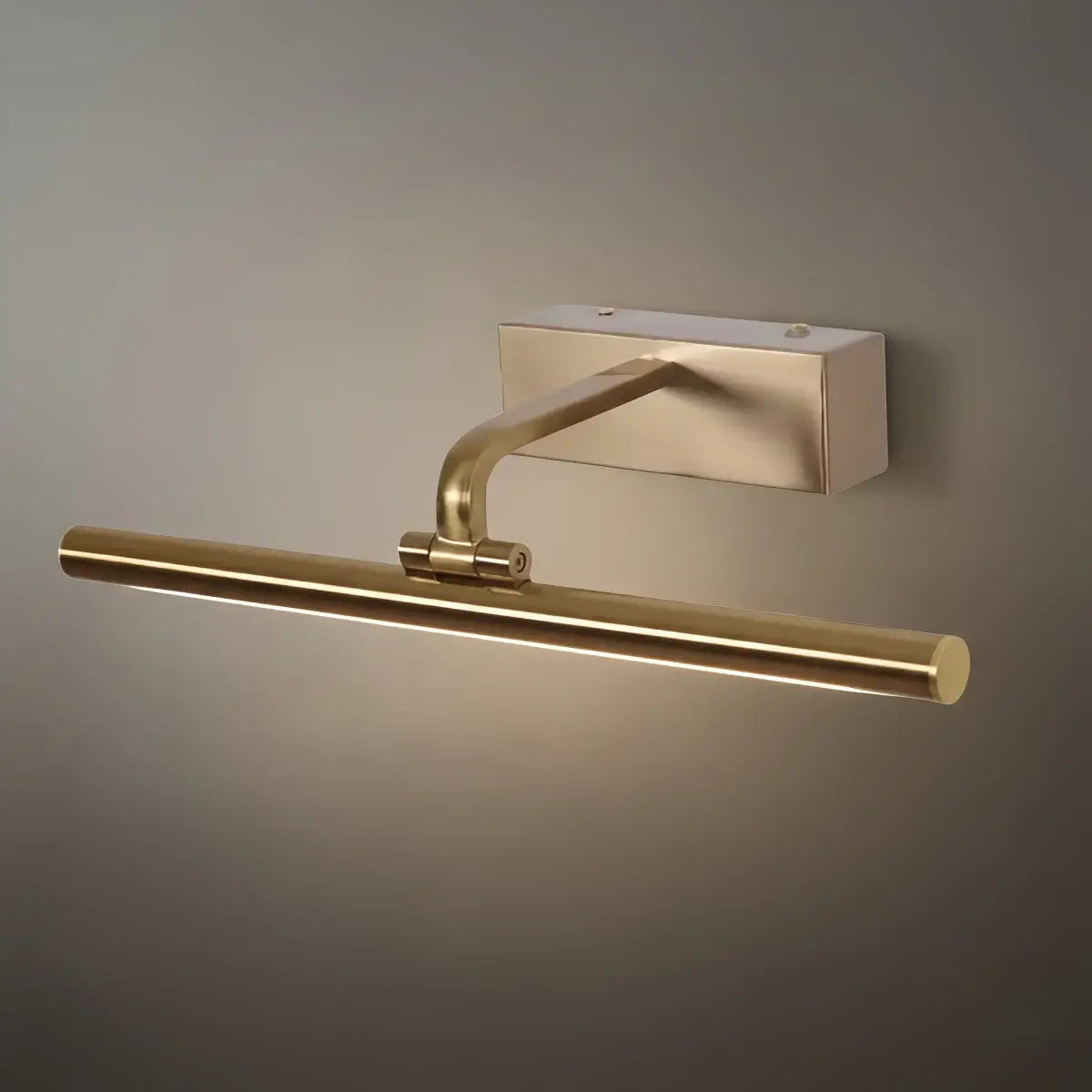 Modern Adjustable Wall Lamp — Polished Brass Integrated LED for Artwork Mirro - Flindria