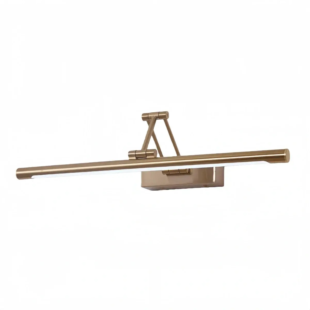 Modern Adjustable Wall Lamp — Polished Brass Integrated LED for Artwork Mirro - Flindria