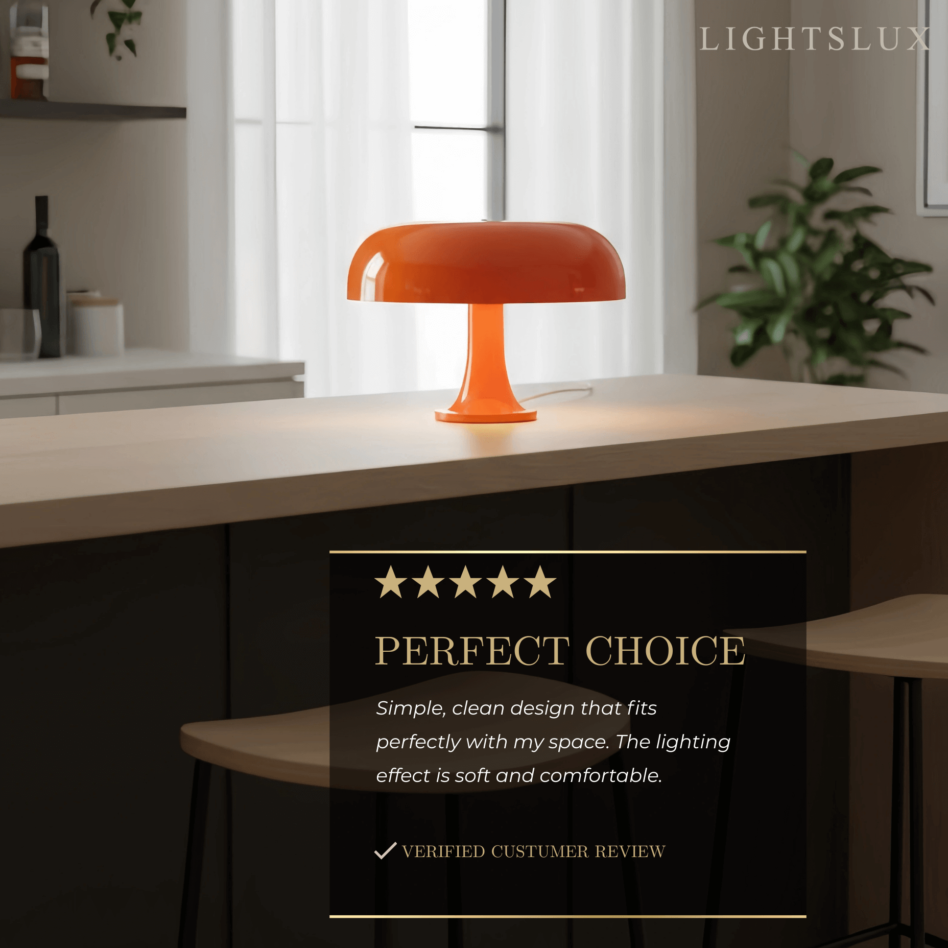 Mahara moderní stolní lampa ve stylu poloviny století s motivem hříbku - Flindria