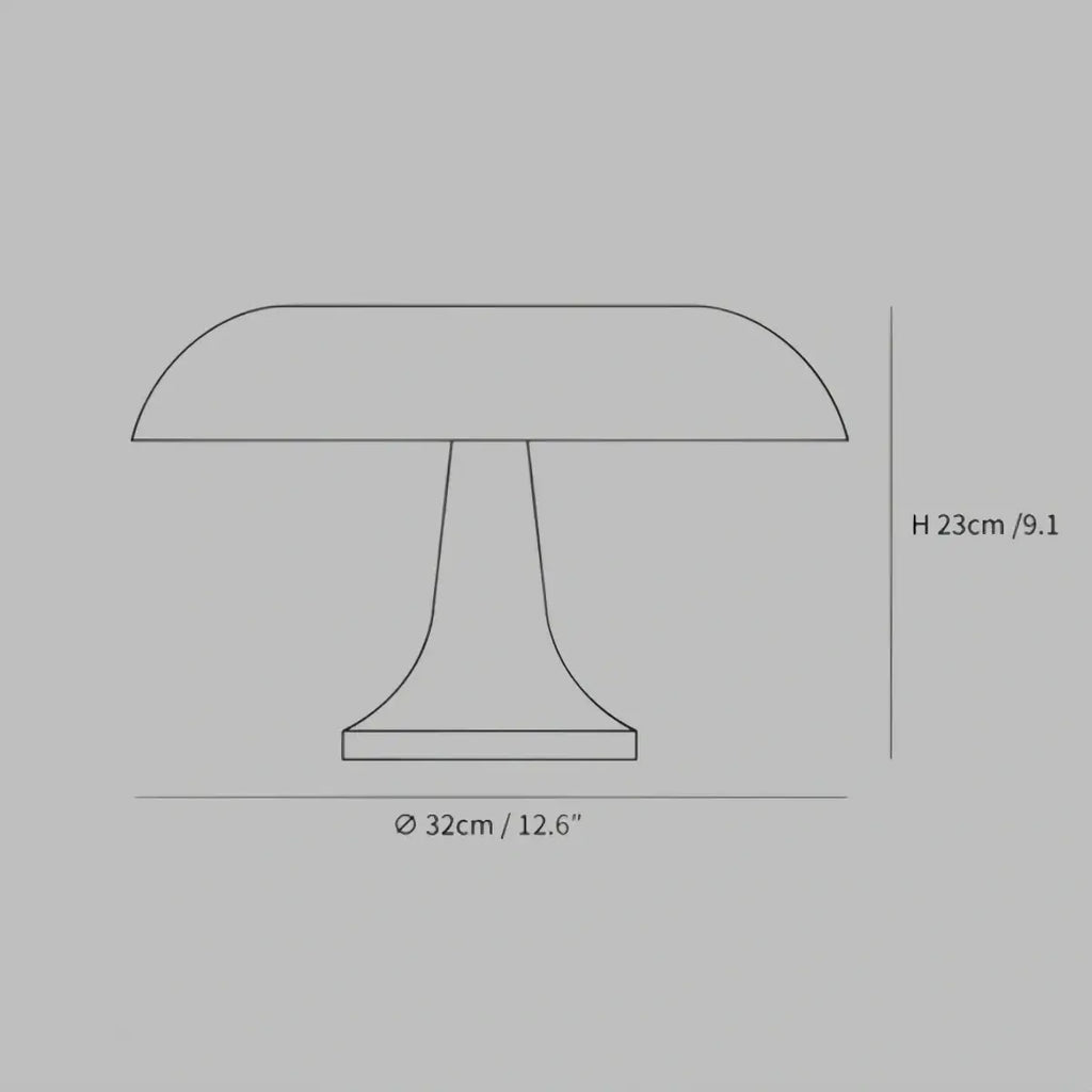 Lámpara de Mesa Hongo Moderna de Medio Siglo Mahara - Flindria