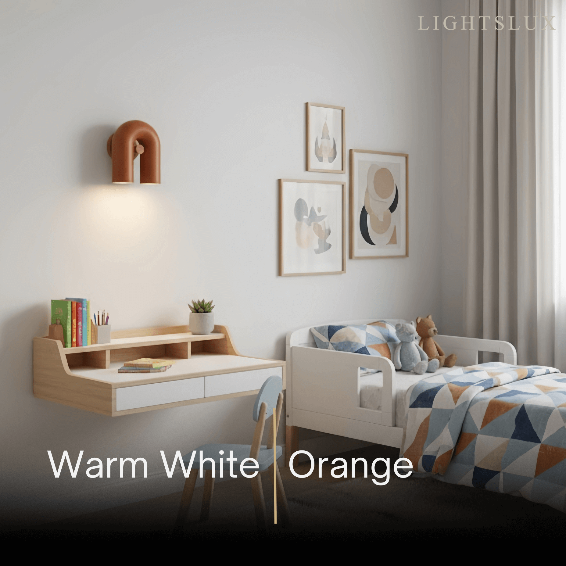 Lámpara de pared modular moderna Prisma — Luz móvil en forma de U de ABS y aluminio - Flindria