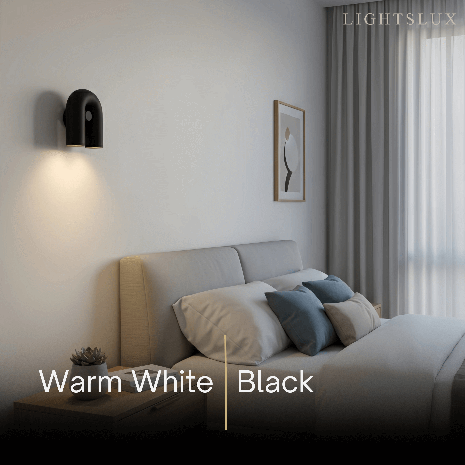 Lámpara de pared modular moderna Prisma — Luz móvil en forma de U de ABS y aluminio - Flindria