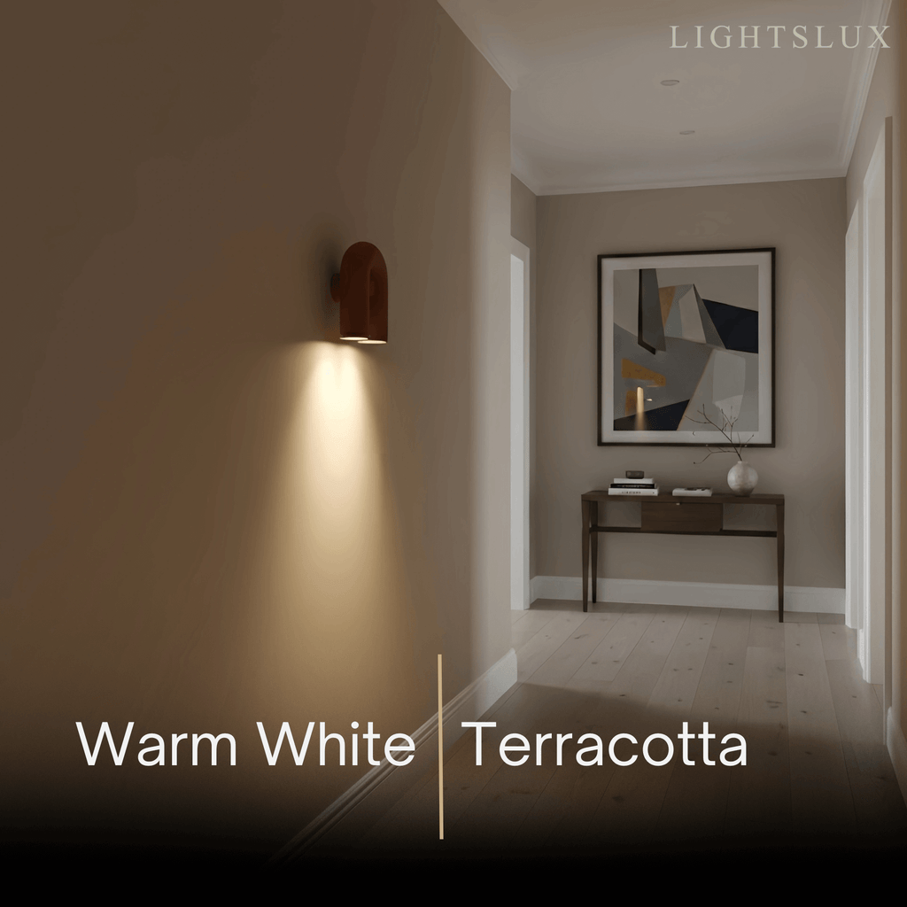 Lámpara de pared modular moderna Prisma — Luz móvil en forma de U de ABS y aluminio - Flindria