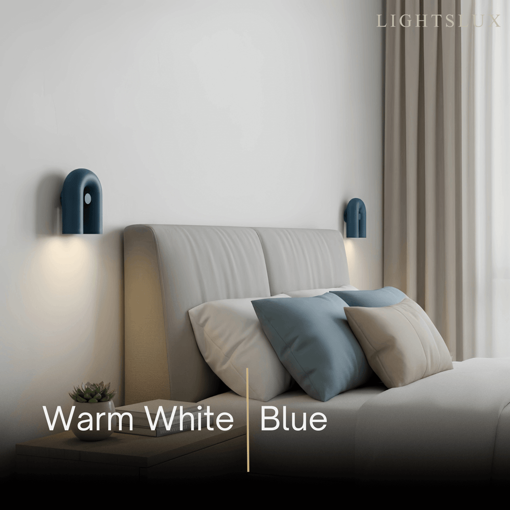 Lámpara de pared modular moderna Prisma — Luz móvil en forma de U de ABS y aluminio - Flindria
