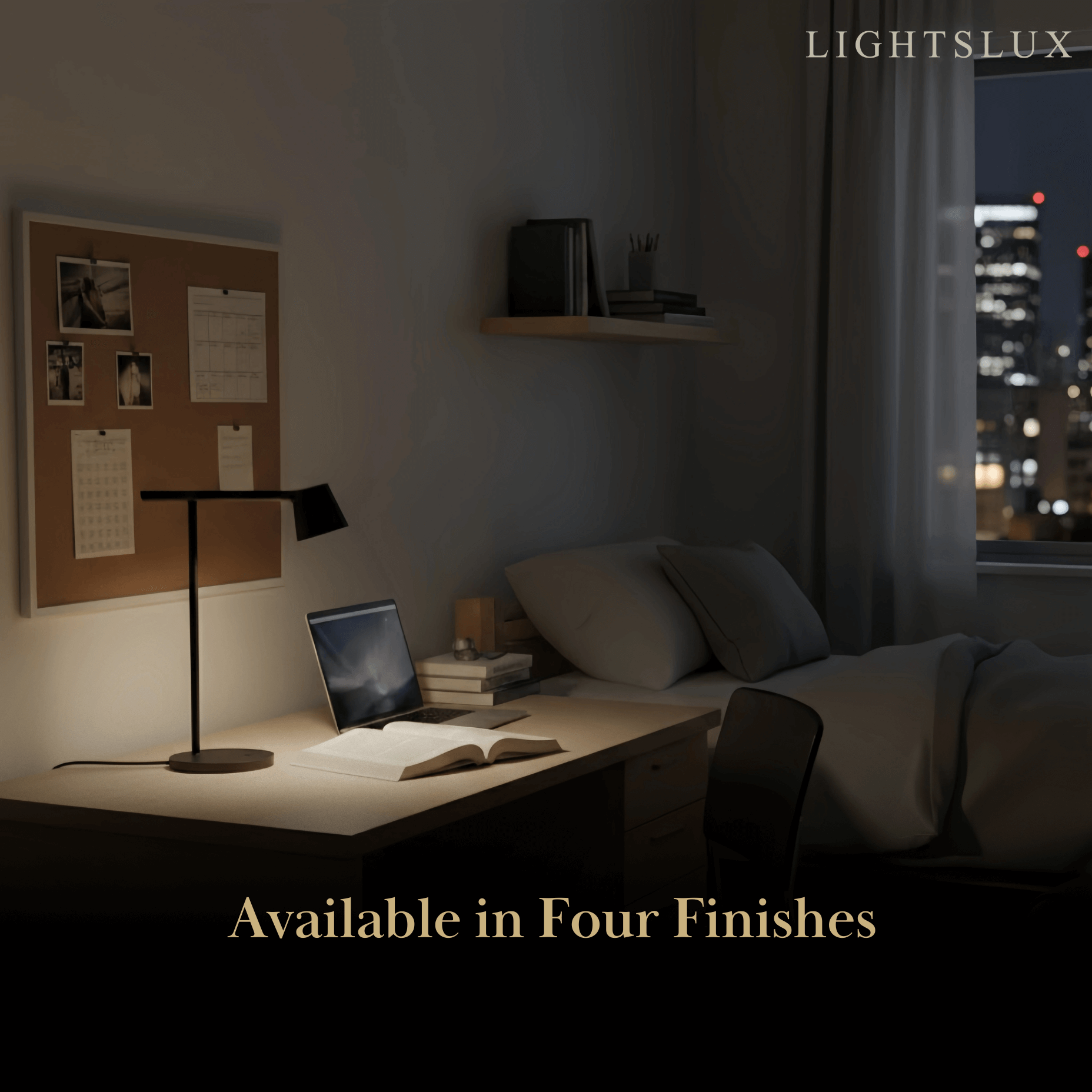 Minimalistisk Justerbar Bordlampe — Opal Akryl til Studie - Flindria