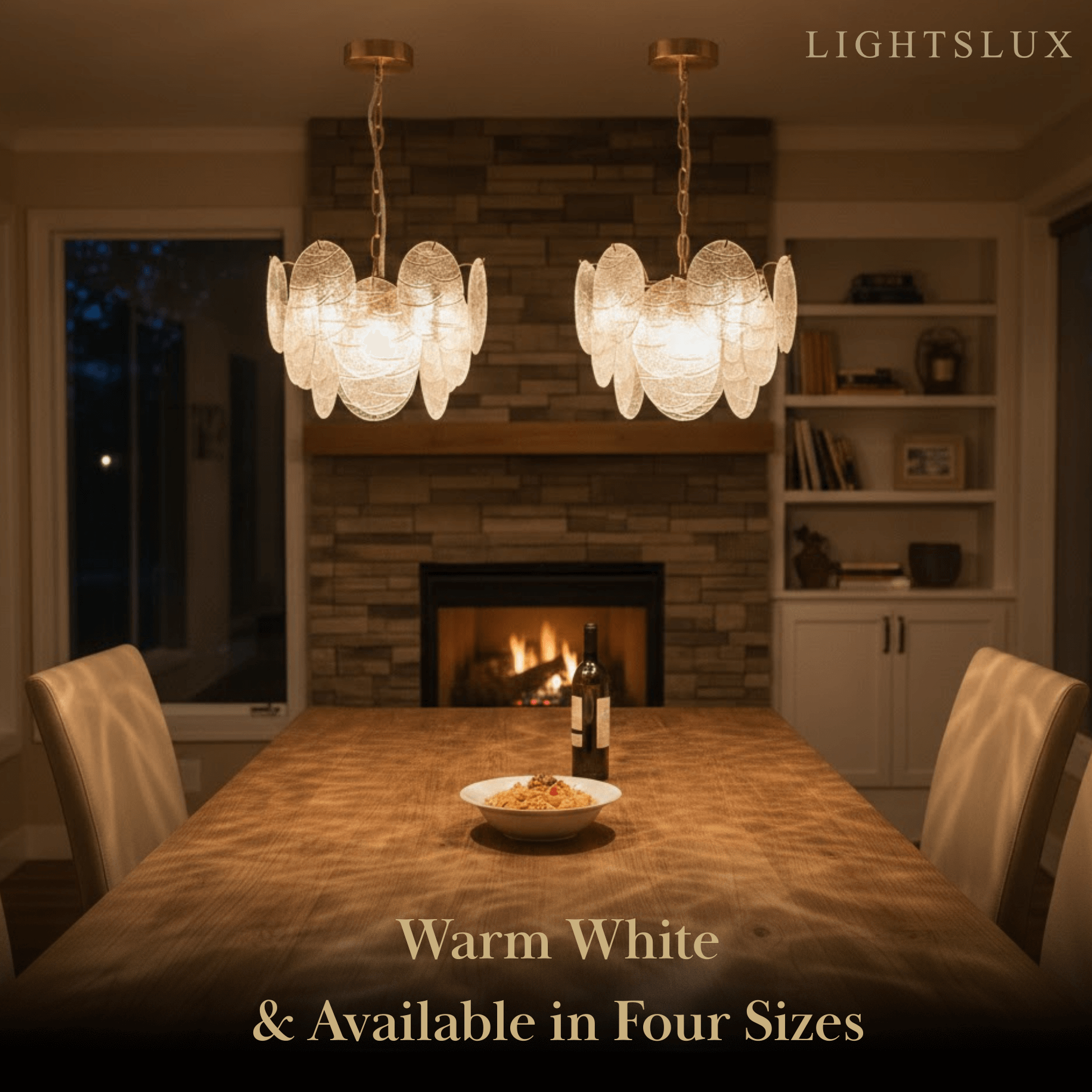 Modern Gold Chandelier — Rippled Wavy Glass Panels & Iron Frame for Living Room - Flindria