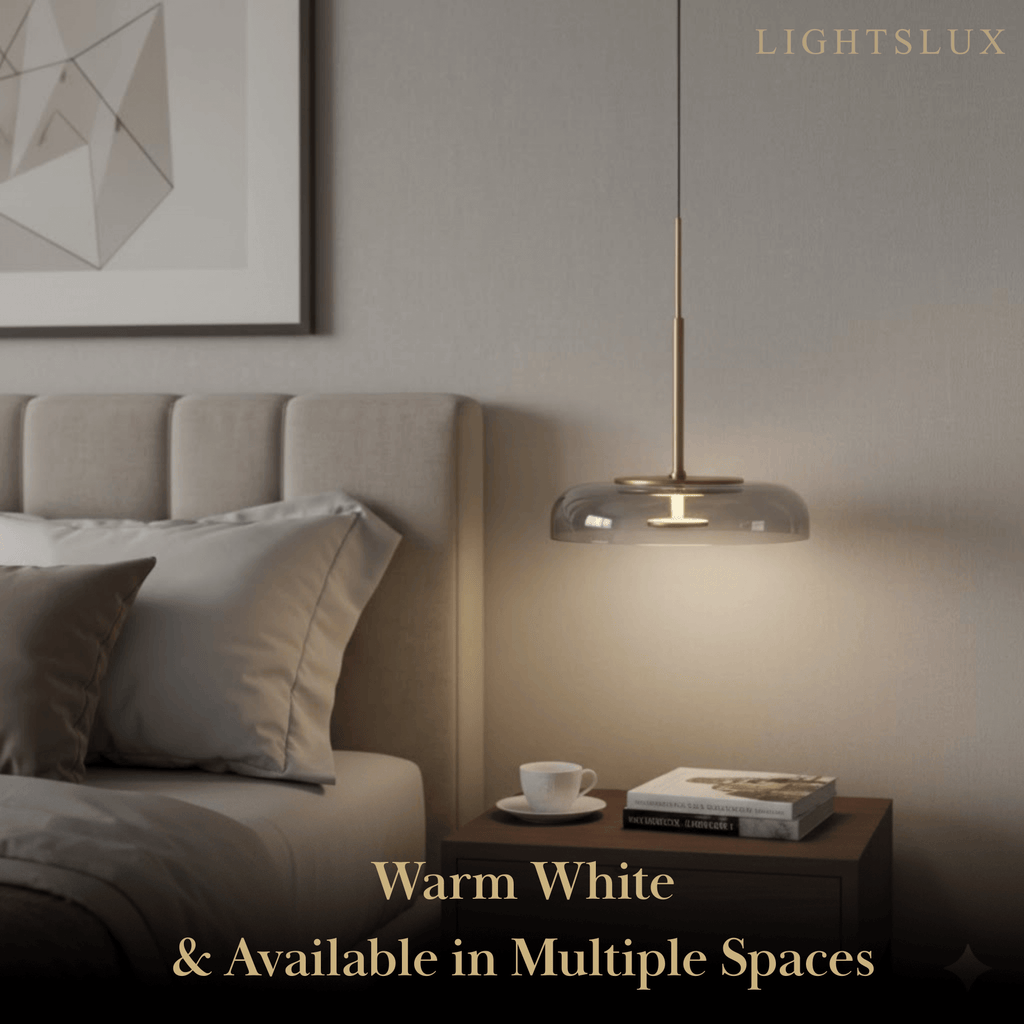 Scandinavian Pendant Lamp — Clear Glass Sphere & Brass Accent for Kitchen Island - Flindria