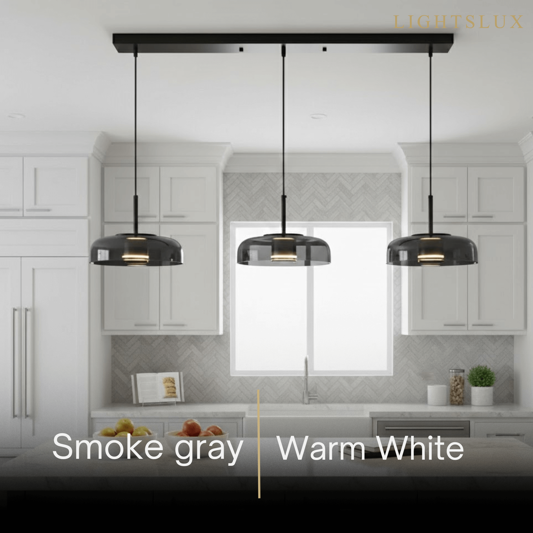 Scandinavian Pendant Lamp — Clear Glass Sphere & Brass Accent for Kitchen Island - Flindria