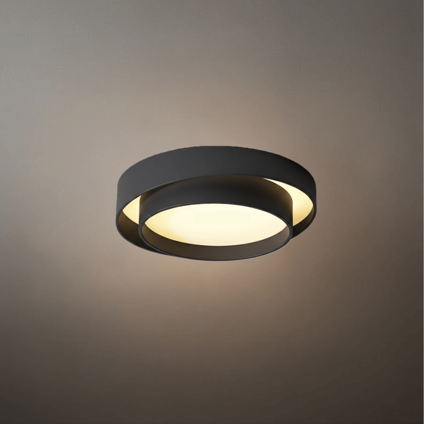 Contemporary Cylinder Ceiling Light — Matte Neutral LED for Living Room - Flindria