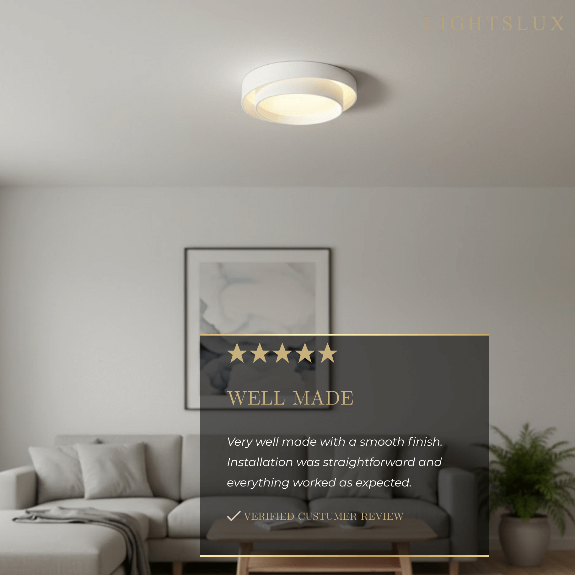 Contemporary Cylinder Ceiling Light — Matte Neutral LED for Living Room - Flindria