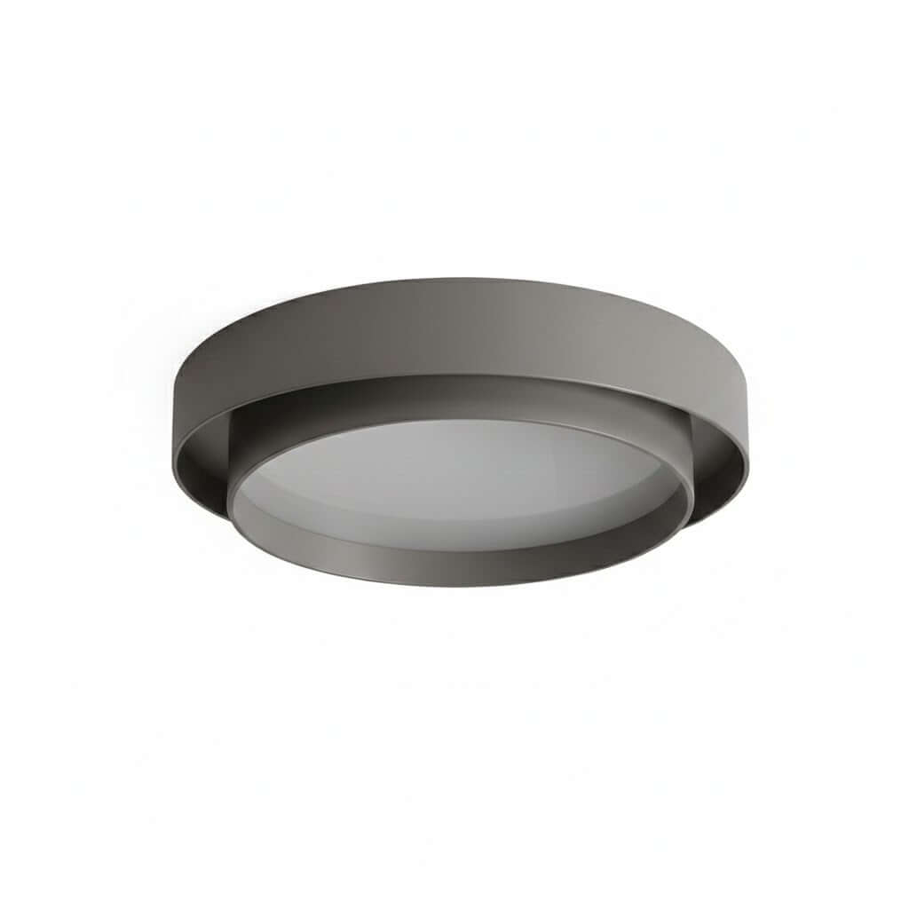 Contemporary Cylinder Ceiling Light — Matte Neutral LED for Living Room - Flindria