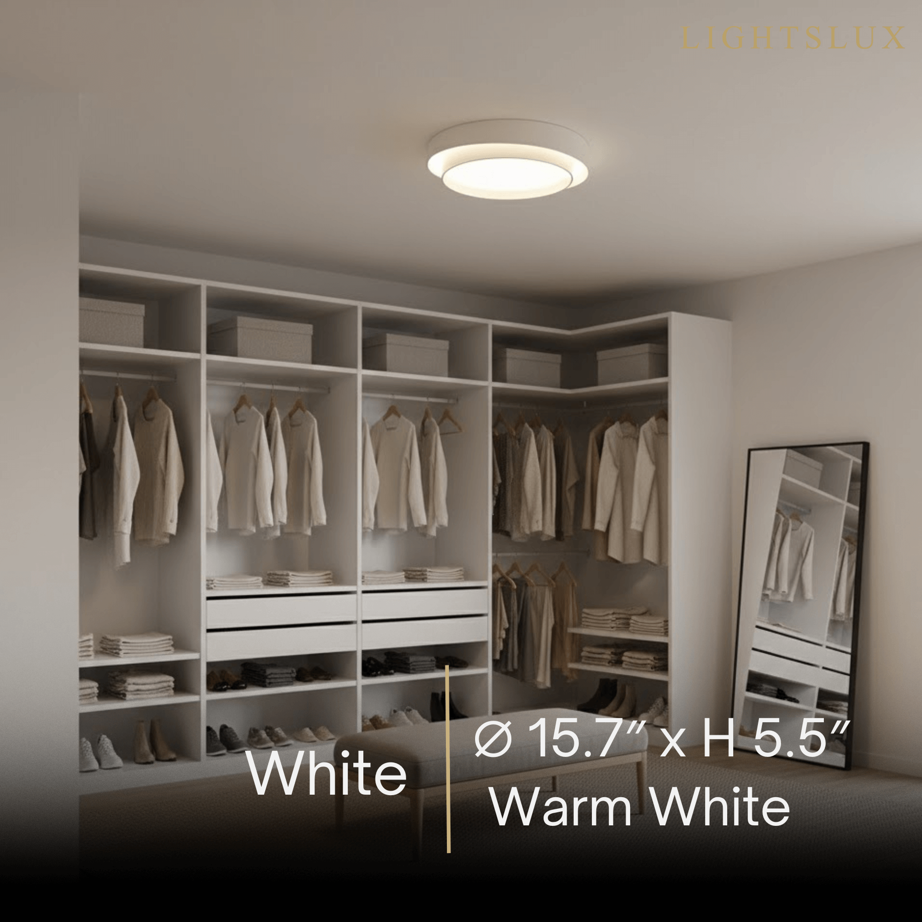 Contemporary Cylinder Ceiling Light — Matte Neutral LED for Living Room - Flindria
