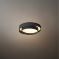 Contemporary Cylinder Ceiling Light — Matte Neutral LED for Living Room - Flindria