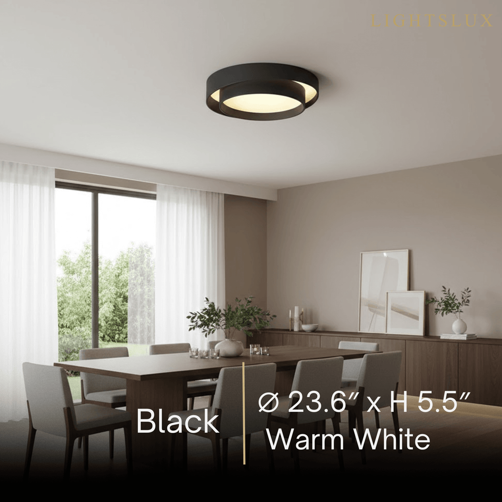 Contemporary Cylinder Ceiling Light — Matte Neutral LED for Living Room - Flindria