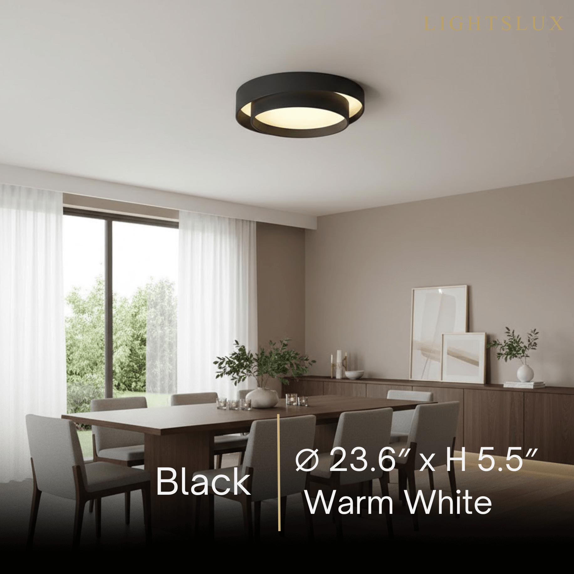 Contemporary Cylinder Ceiling Light — Matte Neutral LED for Living Room - Flindria