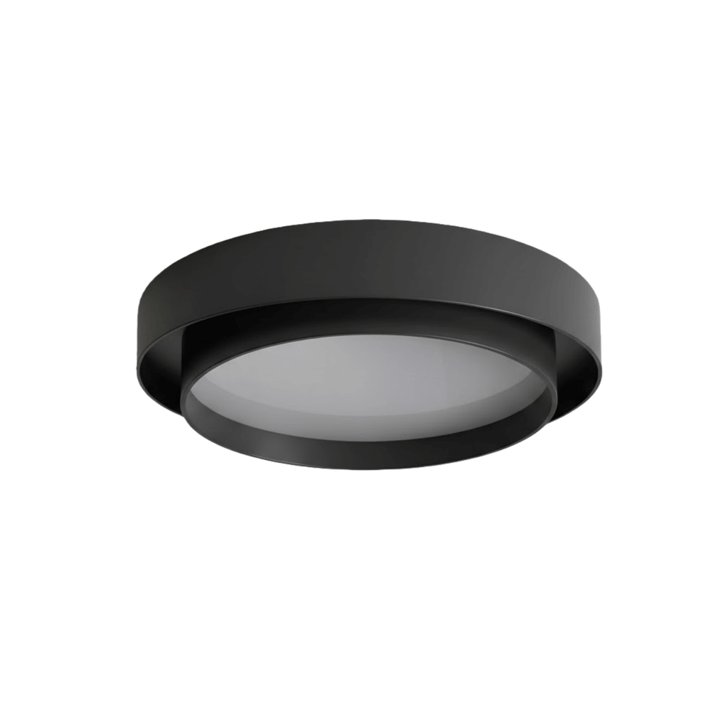 Contemporary Cylinder Ceiling Light — Matte Neutral LED for Living Room - Flindria