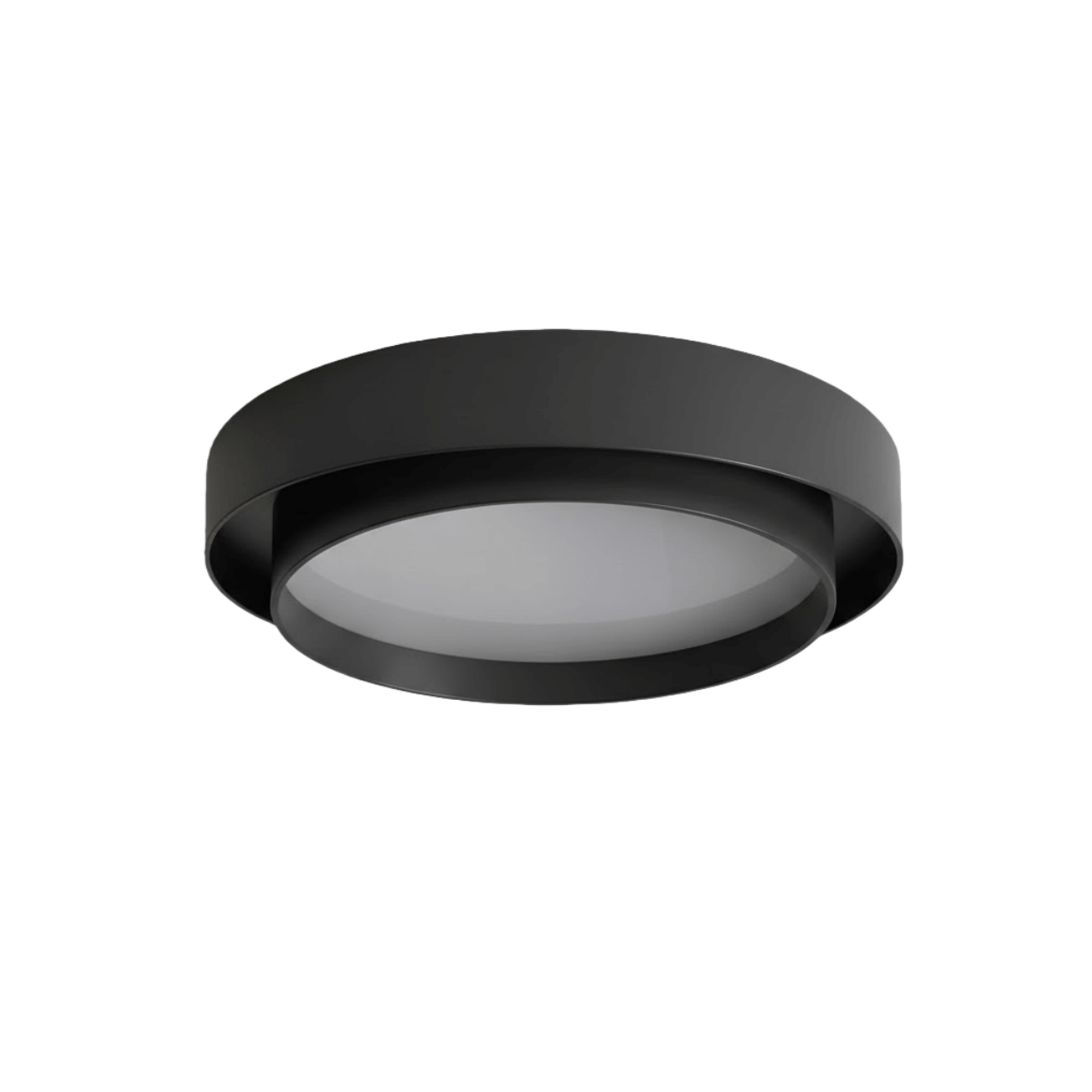 Contemporary Cylinder Ceiling Light — Matte Neutral LED for Living Room - Flindria