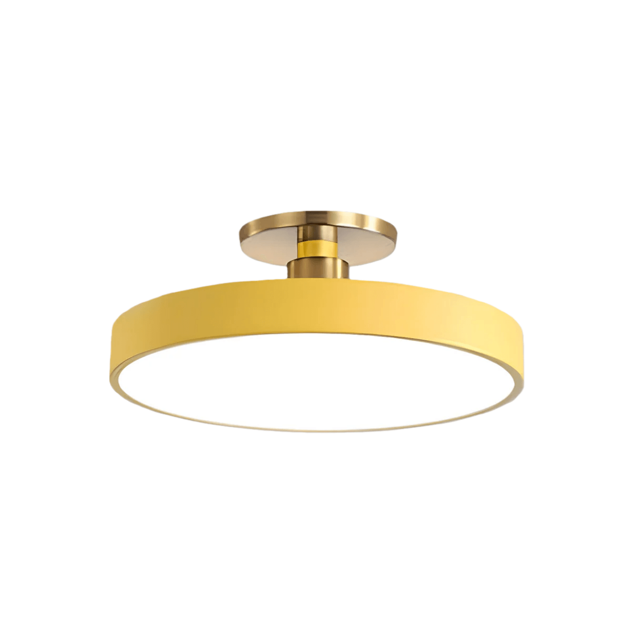 Modern Flush Mount Ceiling Light – Black and Gold LED Lamp for Living Room - Flindria