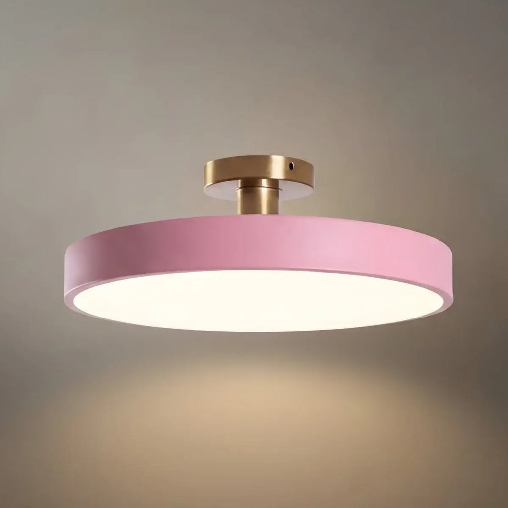 Modern Flush Mount Ceiling Light – Black and Gold LED Lamp for Living Room - Flindria
