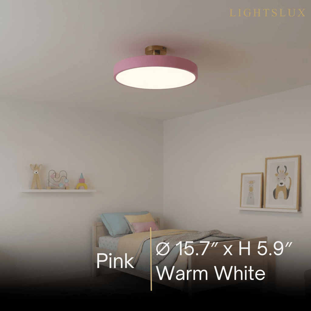 Modern Flush Mount Ceiling Light – Black and Gold LED Lamp for Living Room - Flindria