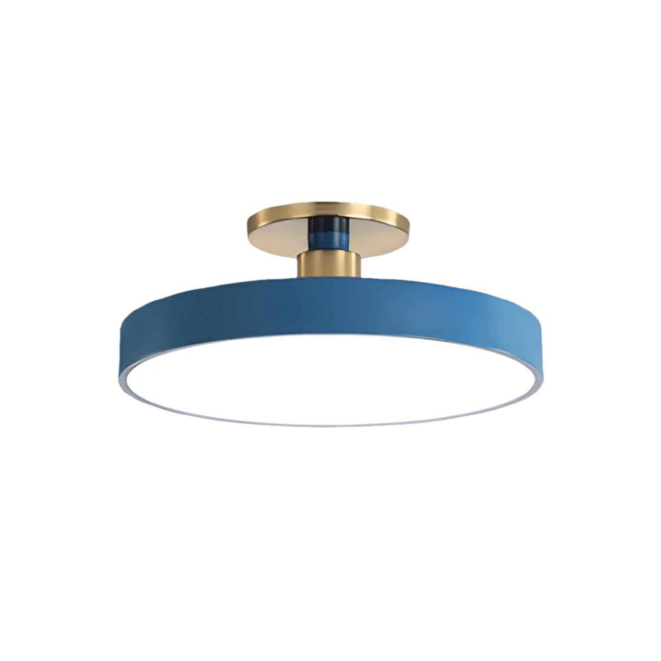 Modern Flush Mount Ceiling Light – Black and Gold LED Lamp for Living Room - Flindria