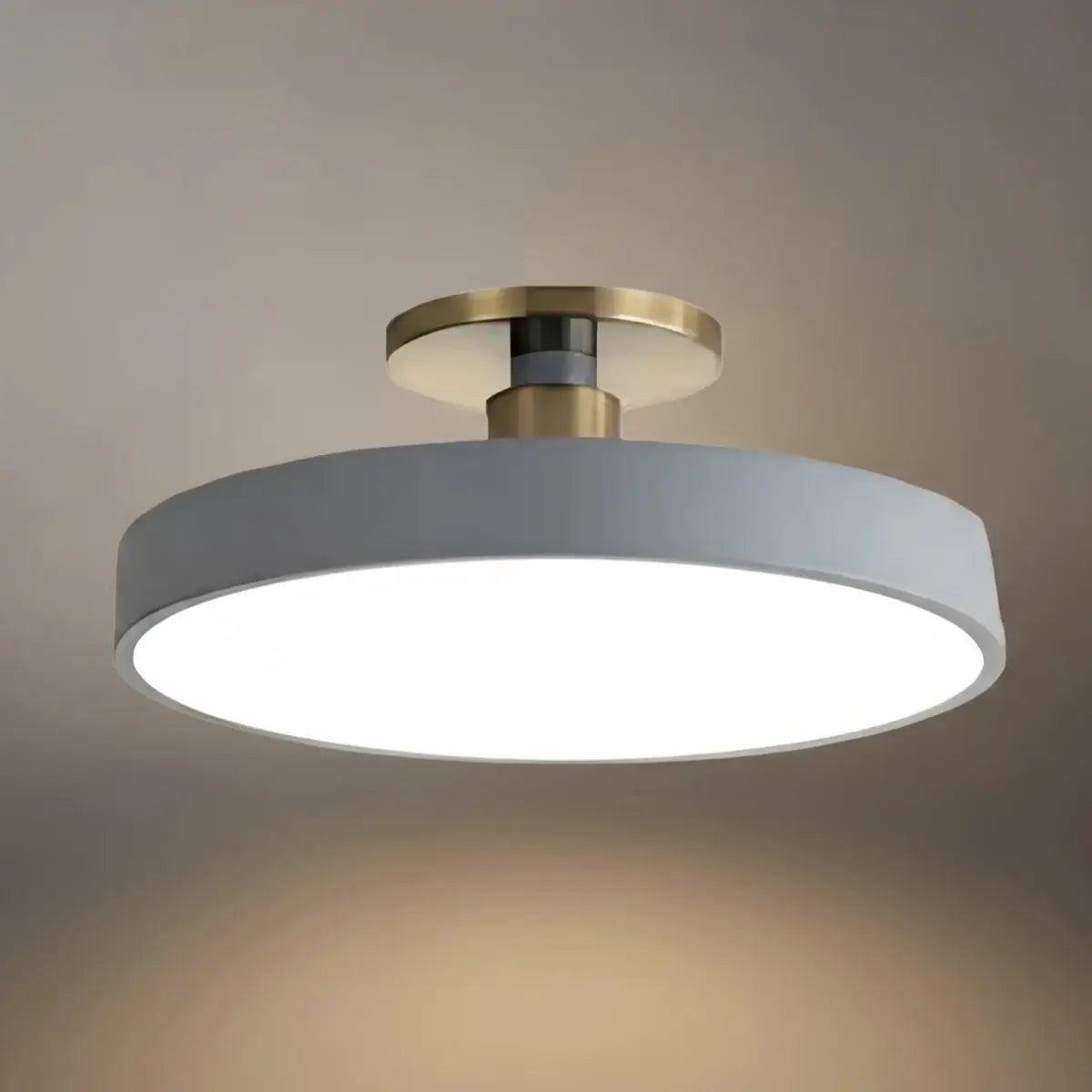 Modern Flush Mount Ceiling Light – Black and Gold LED Lamp for Living Room - Flindria