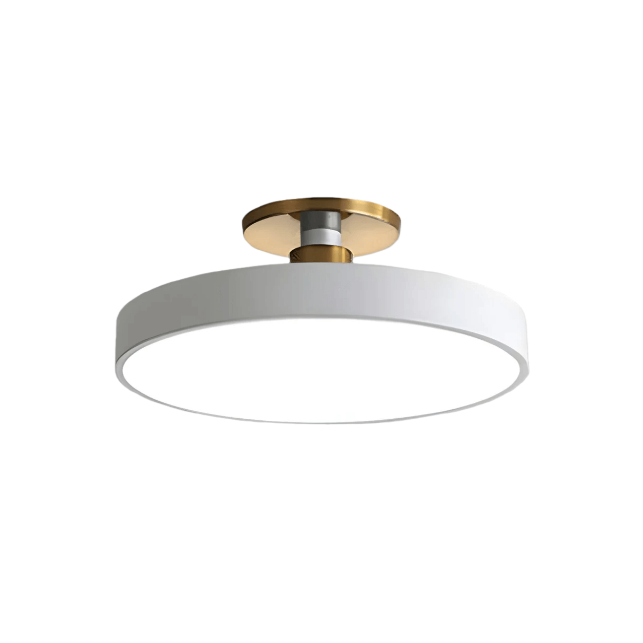 Modern Flush Mount Ceiling Light – Black and Gold LED Lamp for Living Room - Flindria