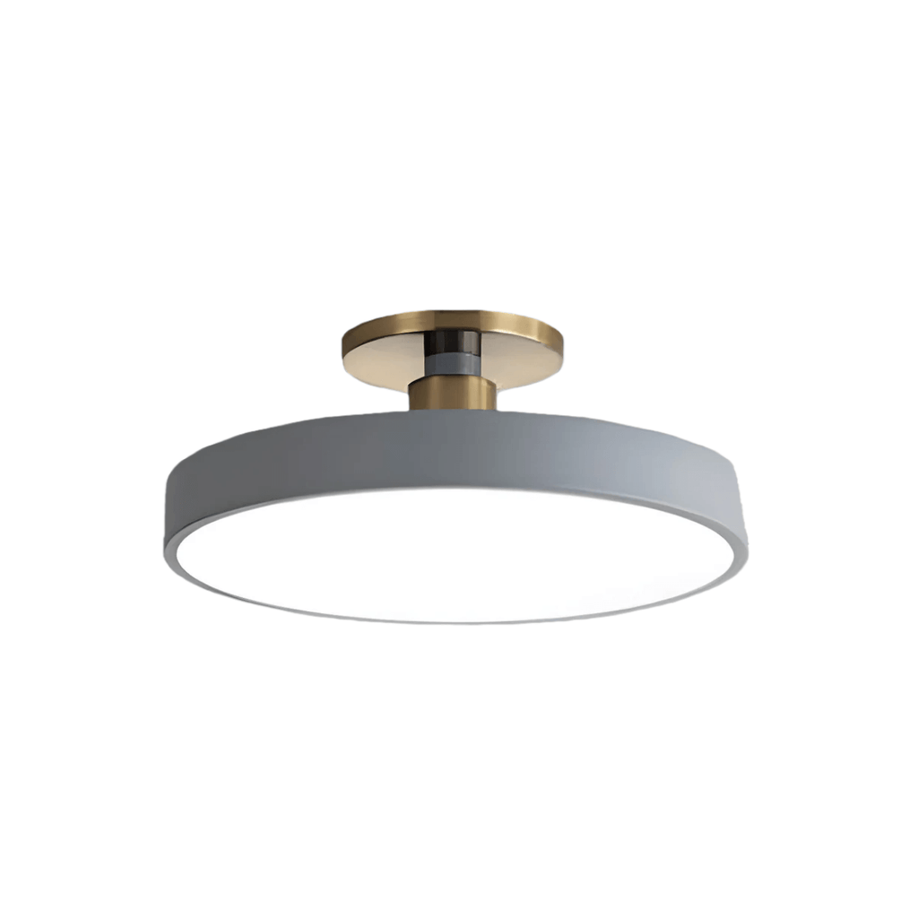 Modern Flush Mount Ceiling Light – Black and Gold LED Lamp for Living Room - Flindria
