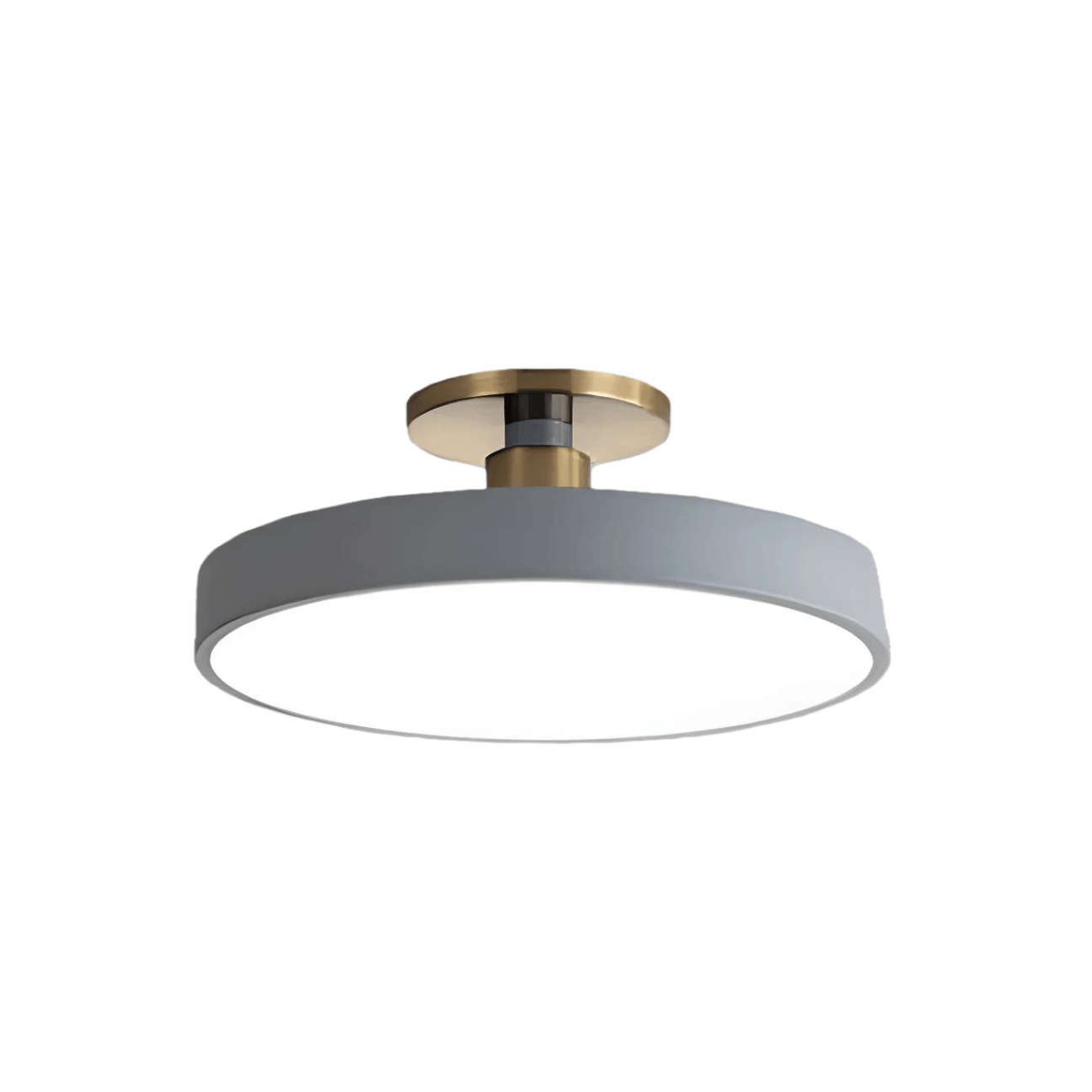 Modern Flush Mount Ceiling Light – Black and Gold LED Lamp for Living Room - Flindria